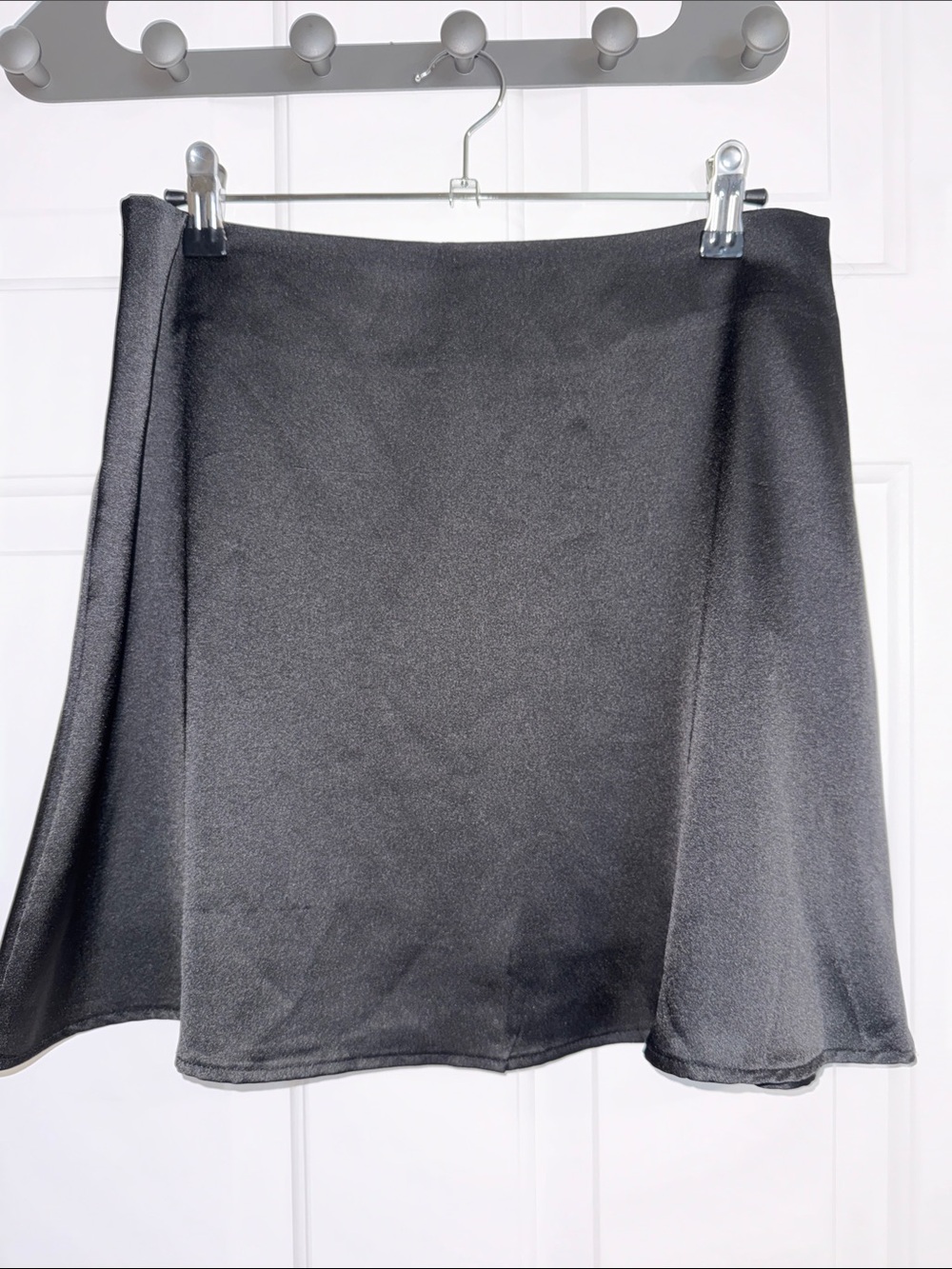 Black Satin Circle Skirt 🏴